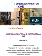 Aspectos organizacionais e processos da Central de Material e Esterilização (CME