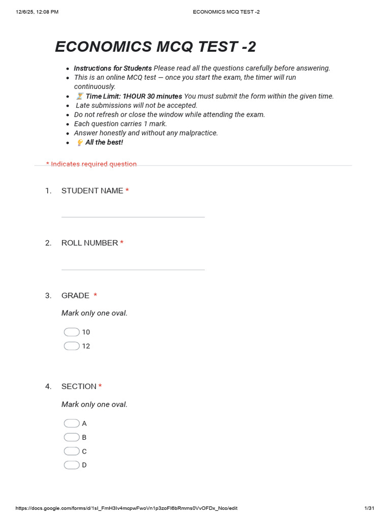 Economics MCQ Test - 70 Questions | PDF | Taxes | Exchange Rate