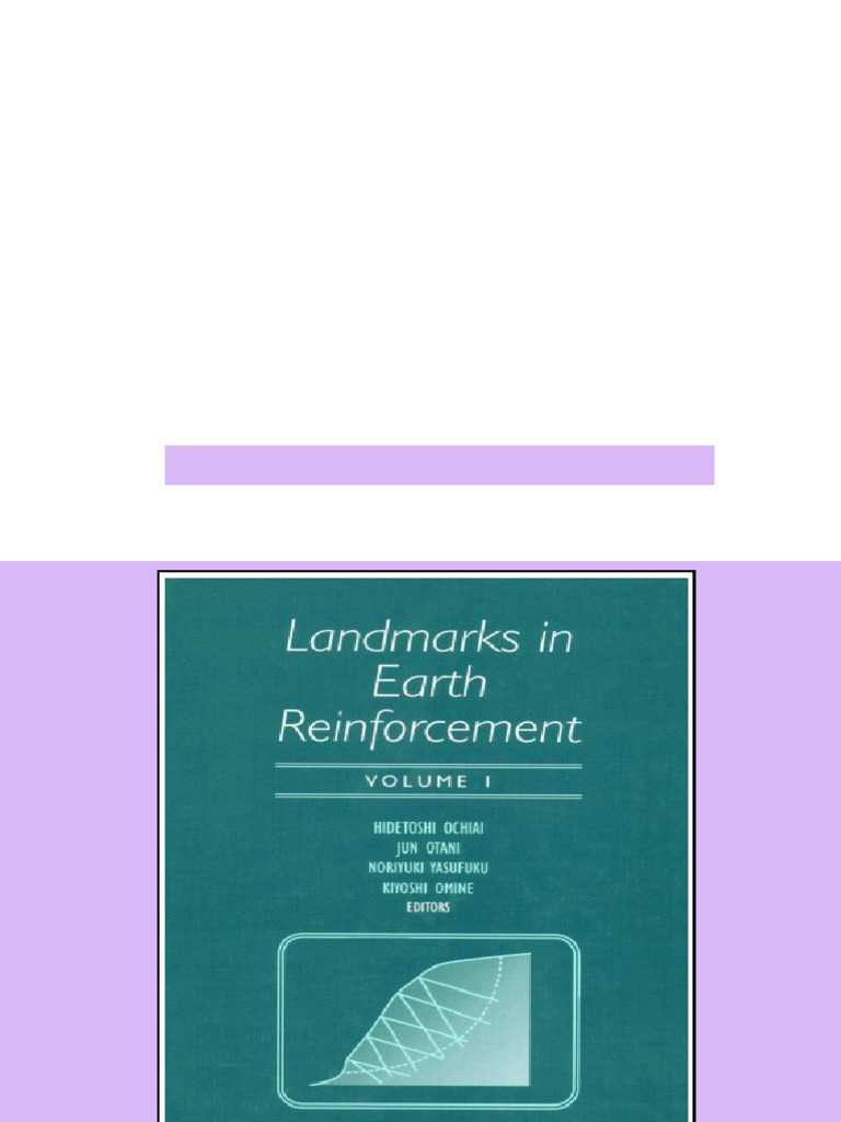 (Ebook) Landmarks in earth reinforcement: proceedings of the ...
