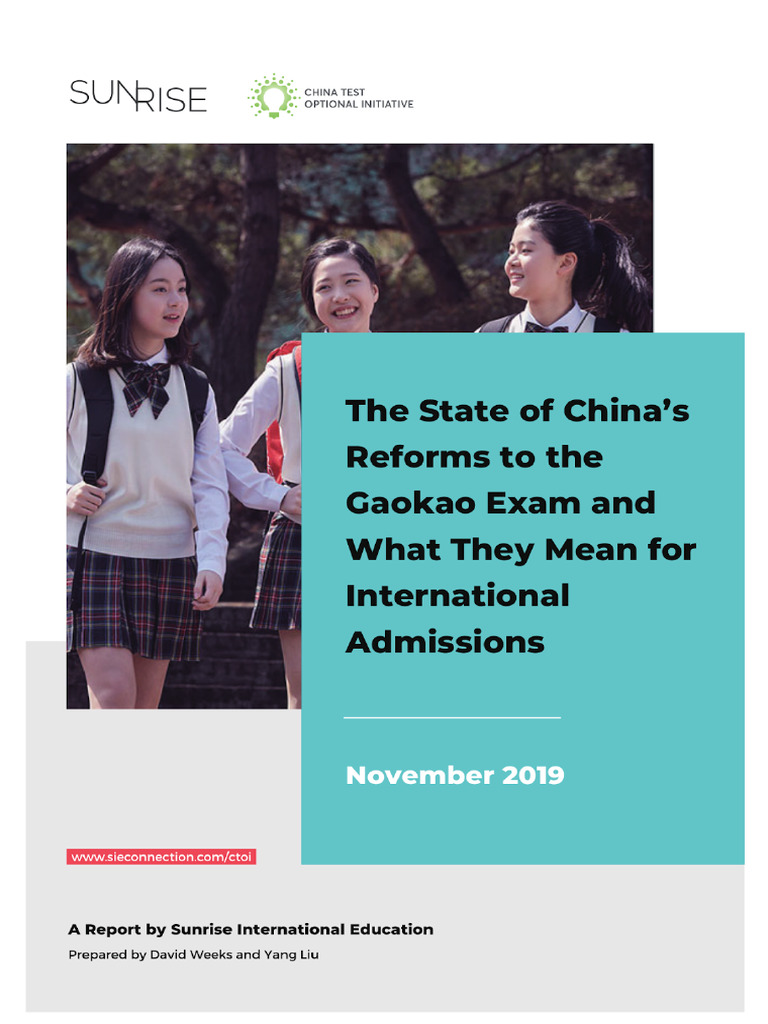 China Gaokao Exam Reforms 2020 Overview | PDF | Educational Stages