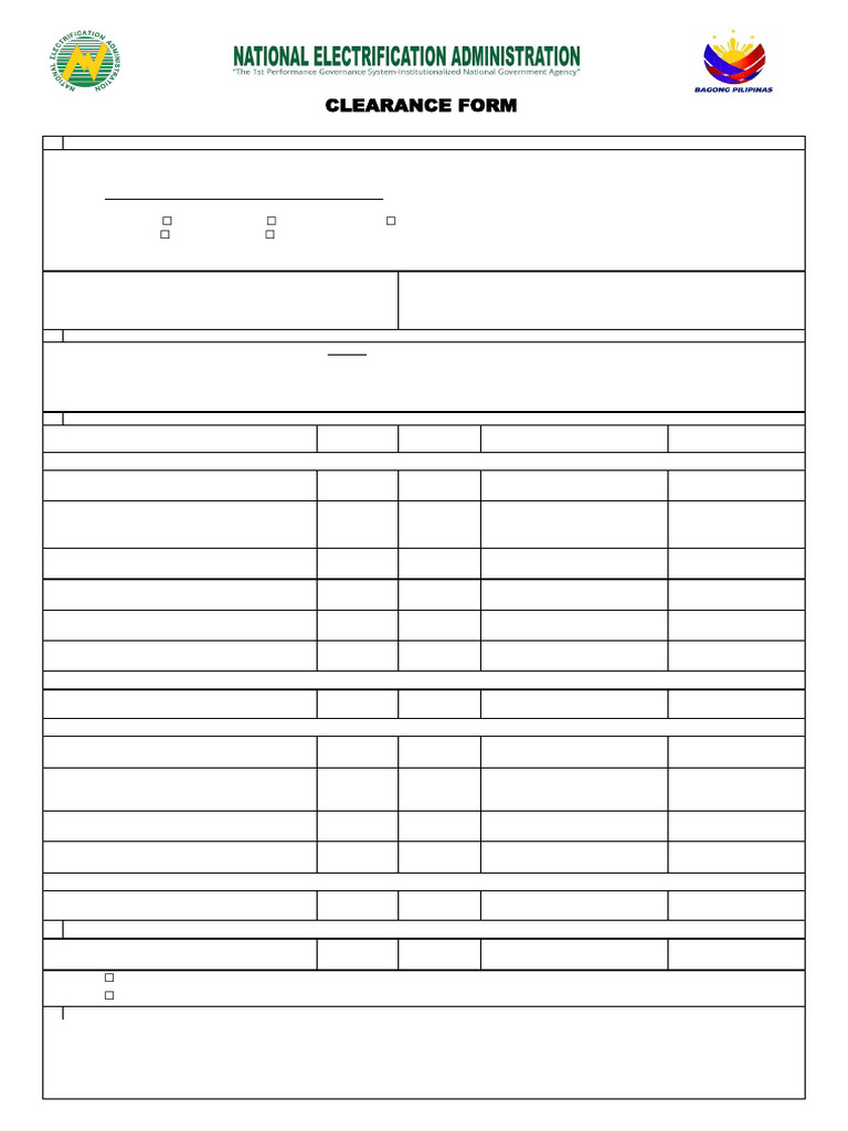 NEA Employee Clearance Form Guide | PDF | Business