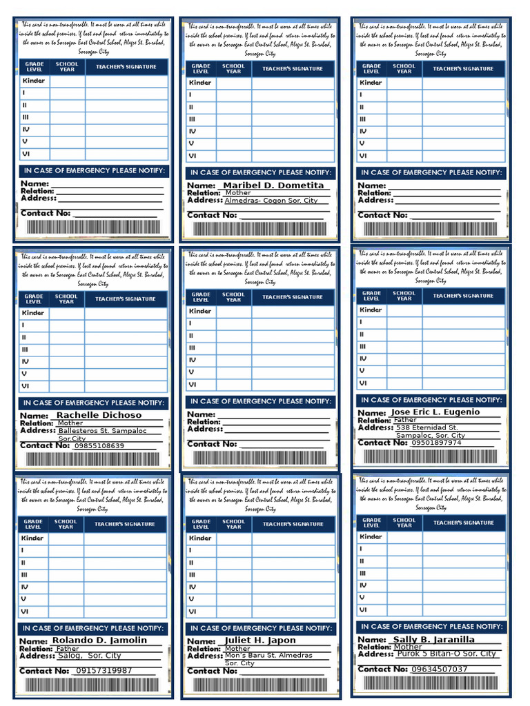 Id Back | PDF