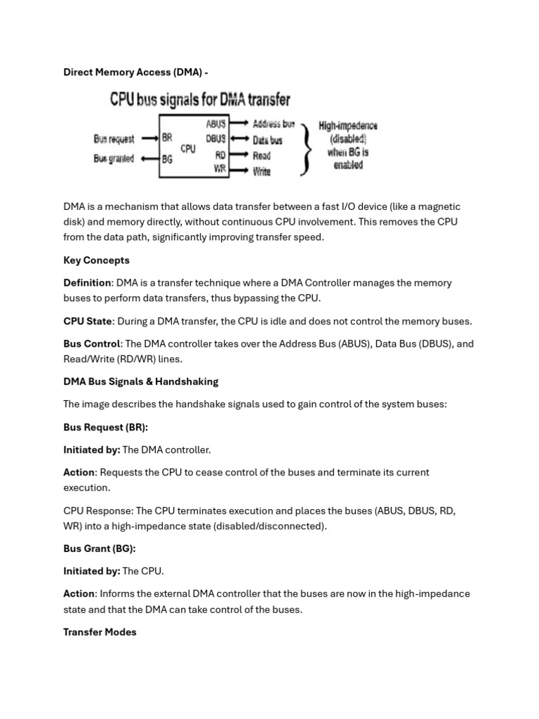 Understanding Direct Memory Access (DMA) | PDF | Computer Networking ...