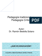 Pedagogia Tradicional Critica