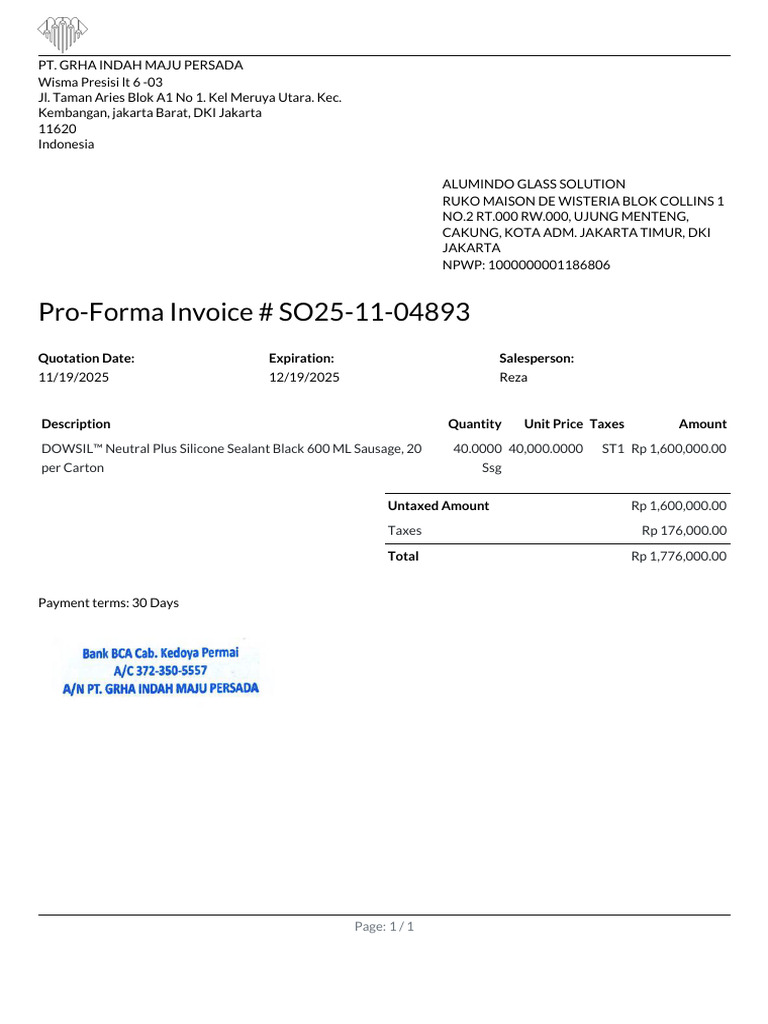 PRO-FORMA - SO25-11-04893 (1) (1) | PDF