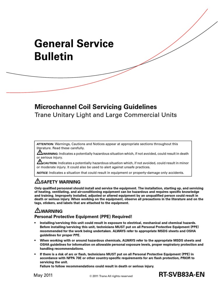 Microchannel Servicing | Equipo de protección personal | Intercambiador