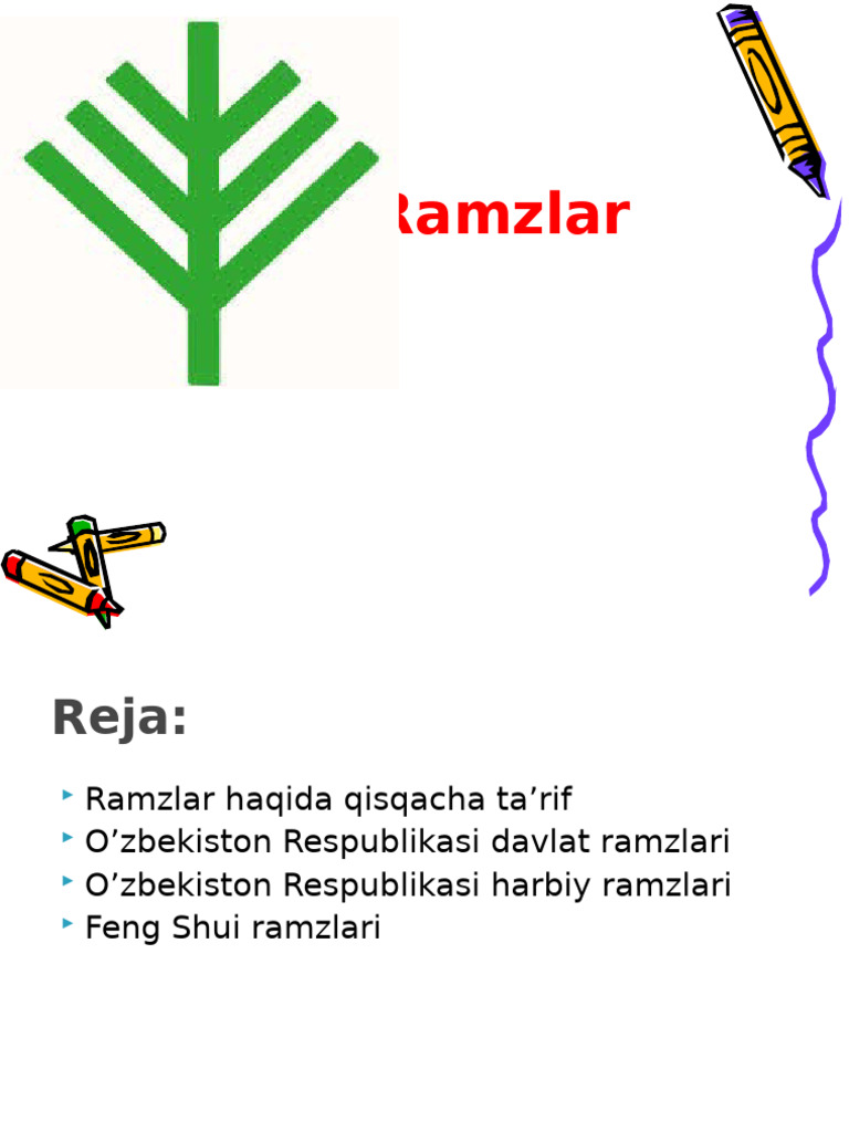 15.2. slayd. Ramzlarning manolari (1) | PDF