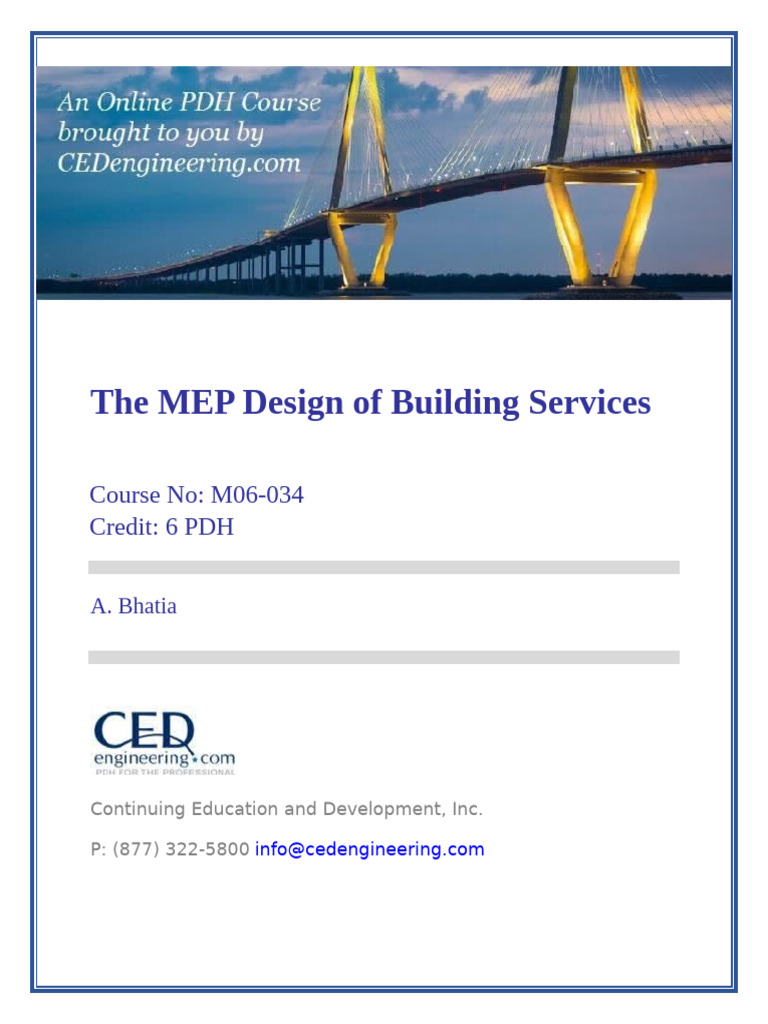 MEP Design for Building Services Course | PDF | Air Conditioning | Heat ...