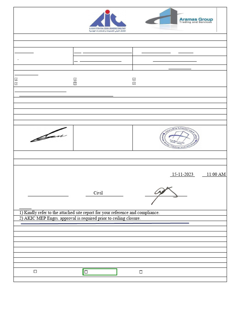15-Nov-2023 - Fls - Ceiling Closure Ir - Commented | PDF