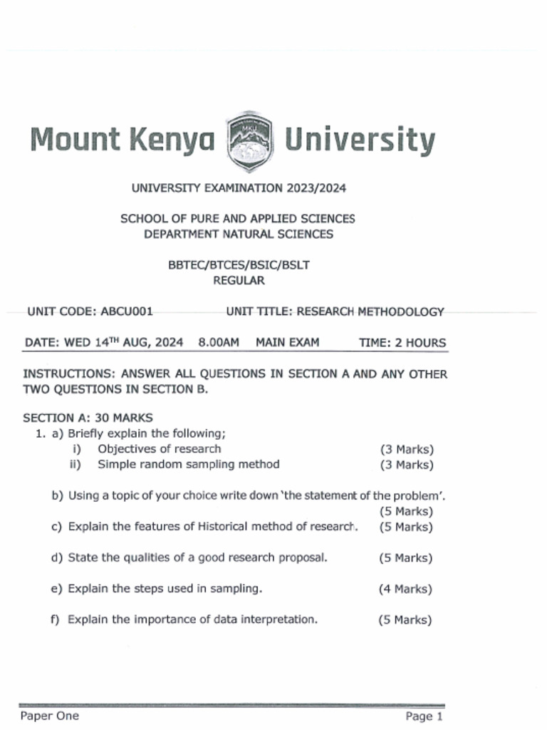 Abcu001 Research Methodology Aug 2024 Regular | PDF
