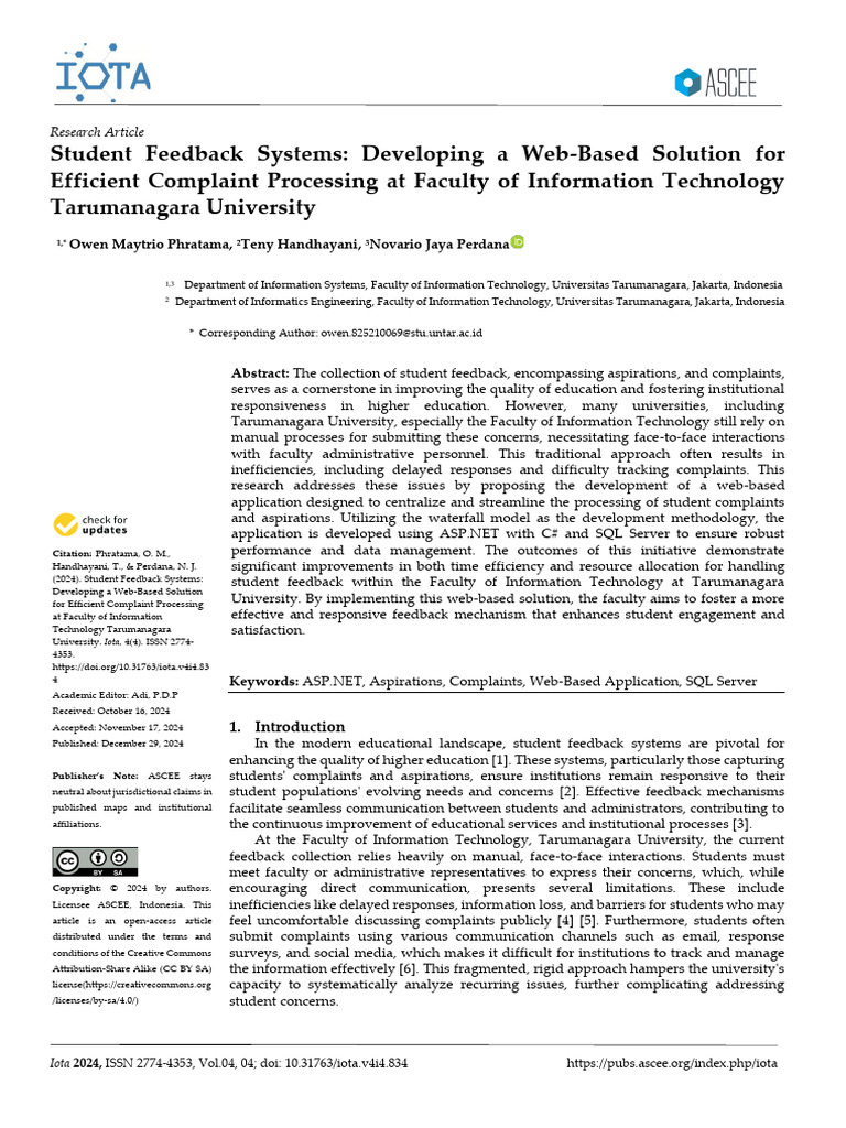 Web-Based Student Feedback System | PDF | Unified Modeling Language ...