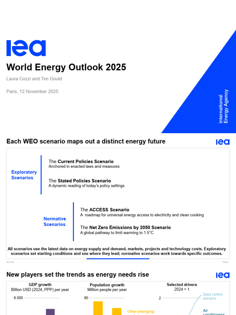 World Energy Outlook 2025 Insights | PDF | International Energy Agency ...