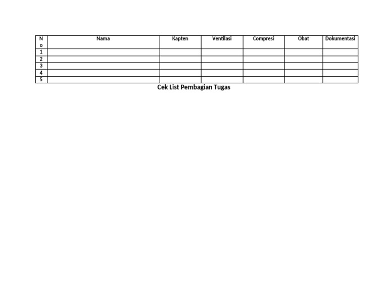 Ceklist | PDF