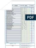 Turma 2004 Português notas 1o bimestre