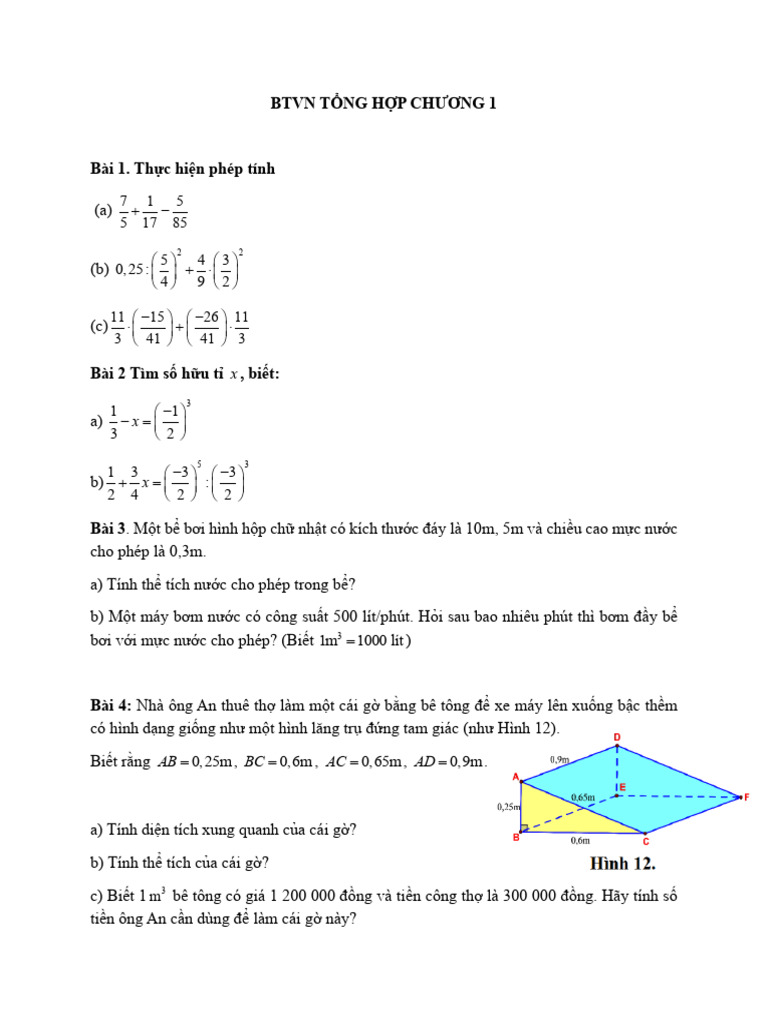 BTVN T NG H P Chương 1 | PDF