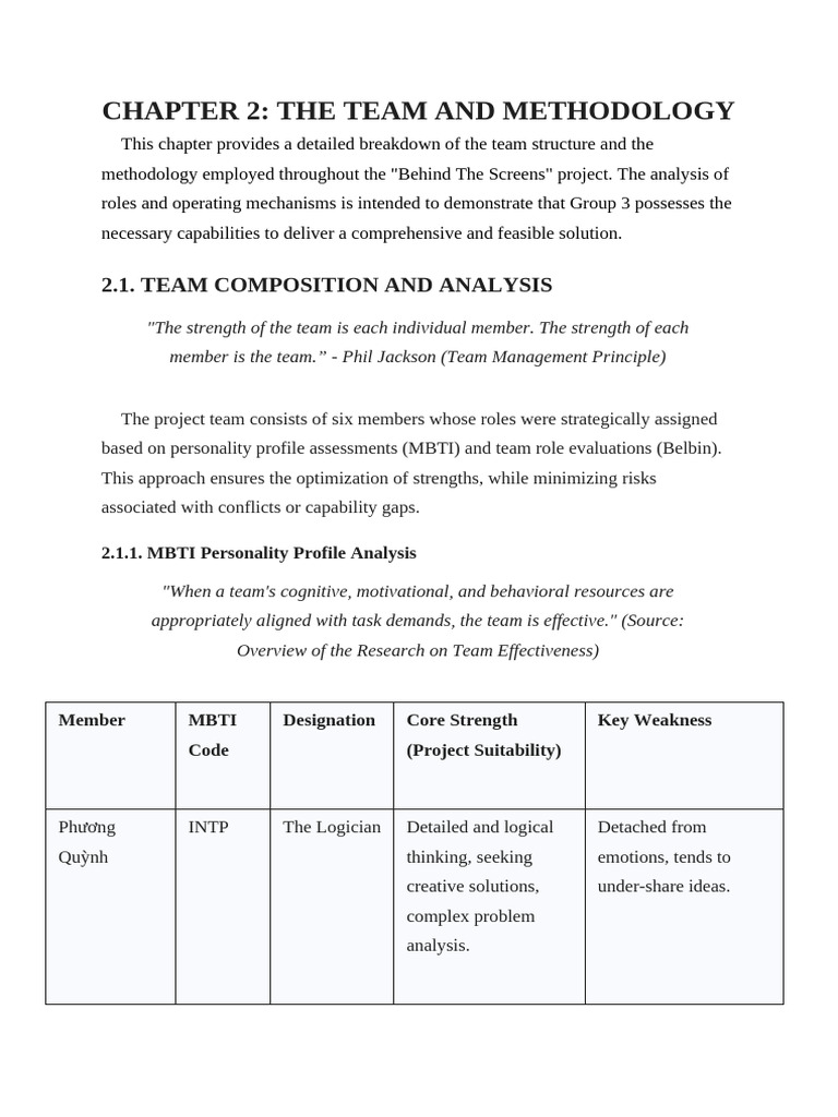 Team Structure and Methodology Overview | PDF | Prototype | Methodology