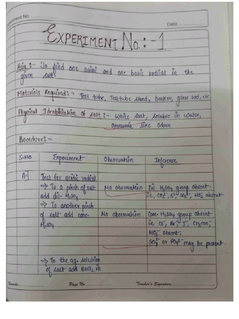 Chemistry Experiment 6 To 19 | PDF