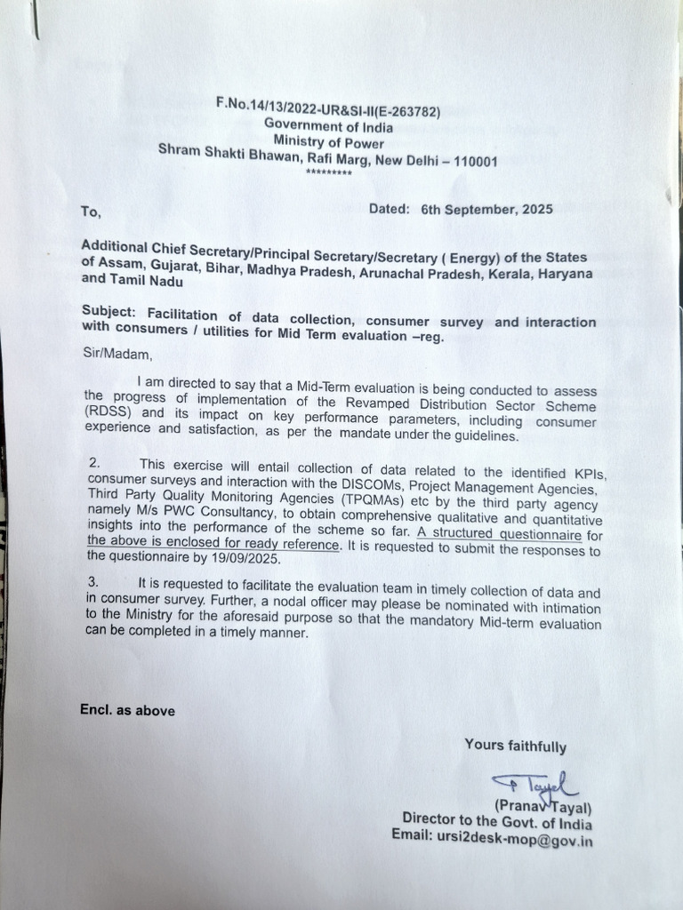 RDSS Mid-Term Evaluation Guidelines | PDF