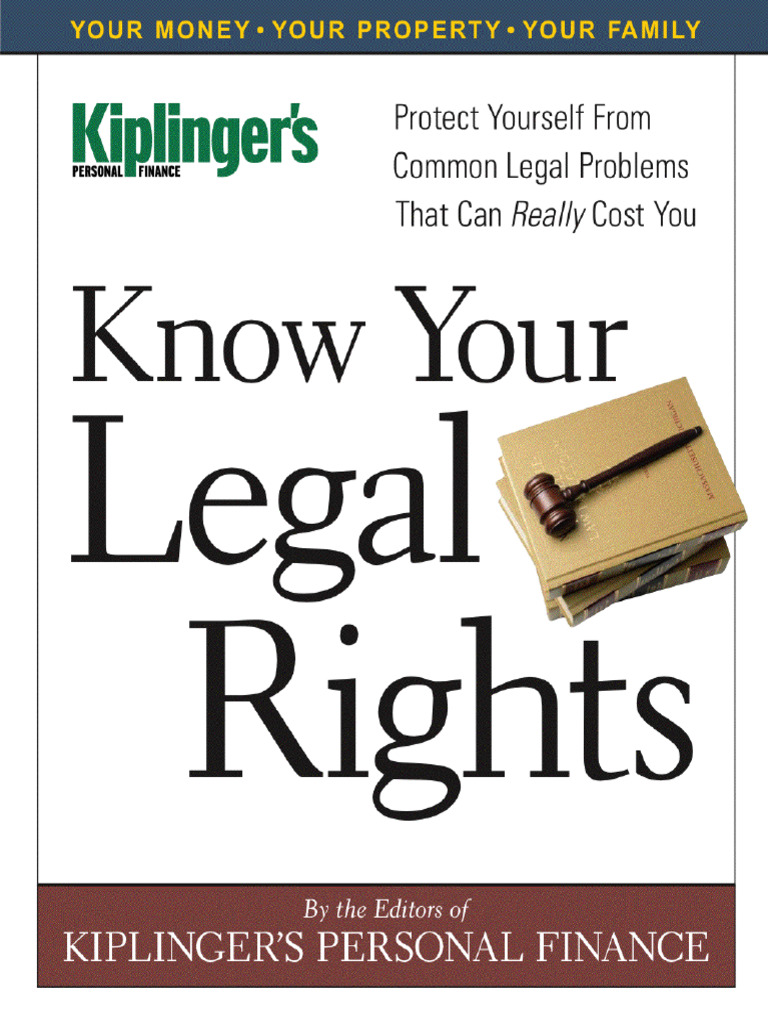 Kiplinger Books,Know Your Legal Rights! | PDF