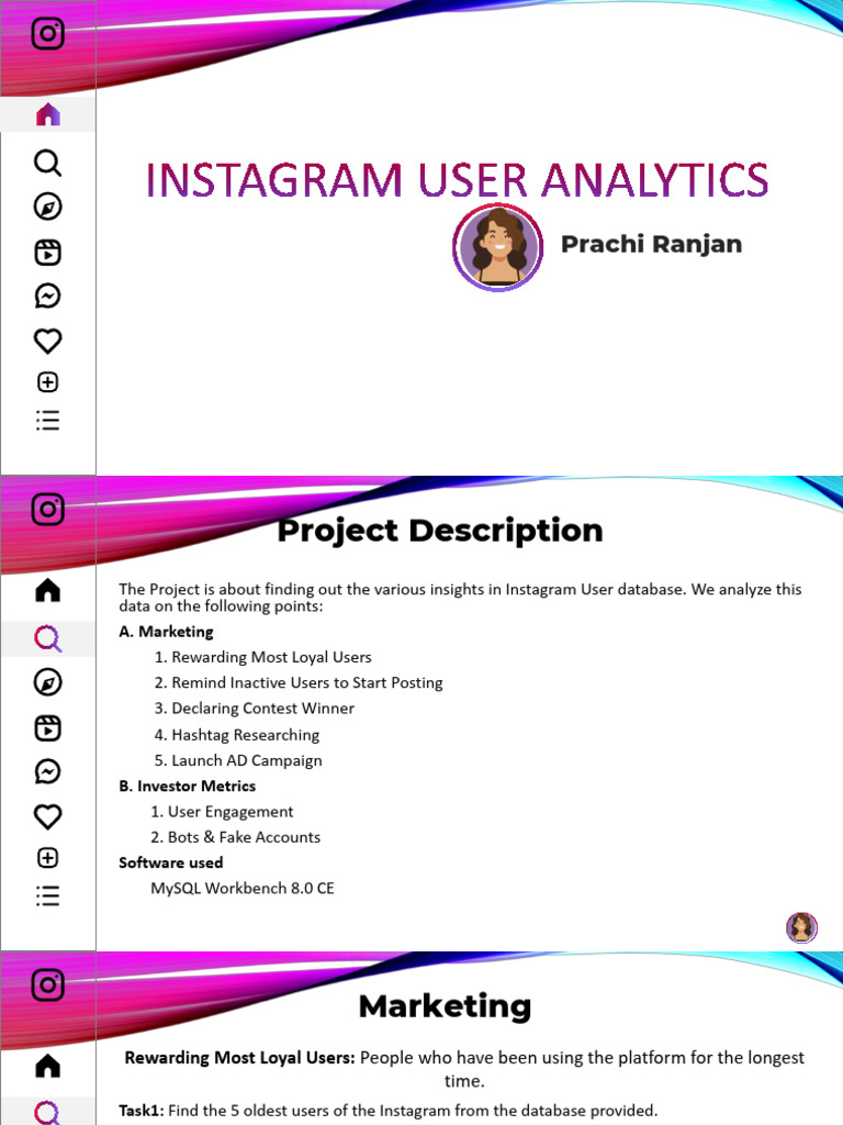 Instagram User Insights Analysis | PDF | Databases | Information Technology