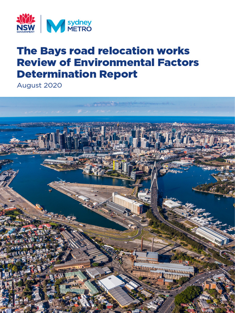 Determination Report The Bays Road Relocation Works August 2020 | PDF ...