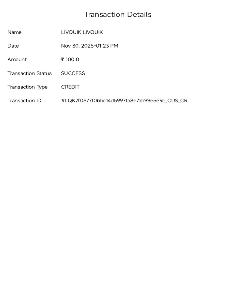 Transaction Detail | PDF