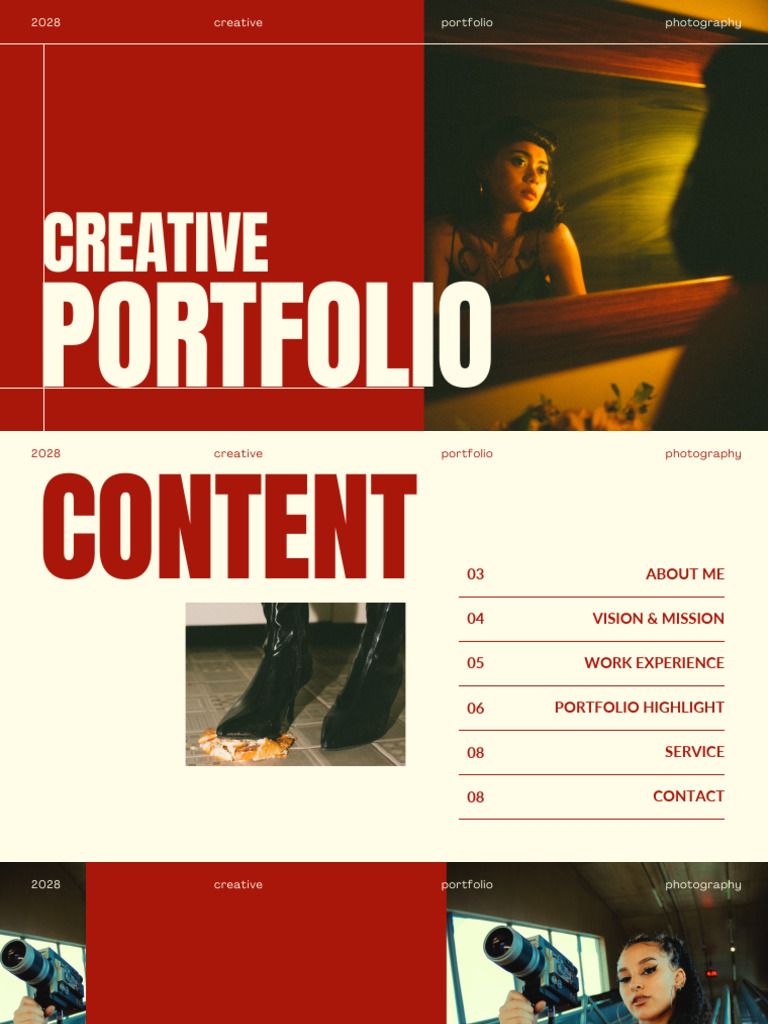 Red Minimalist Creative Portfolio Presentation | PDF