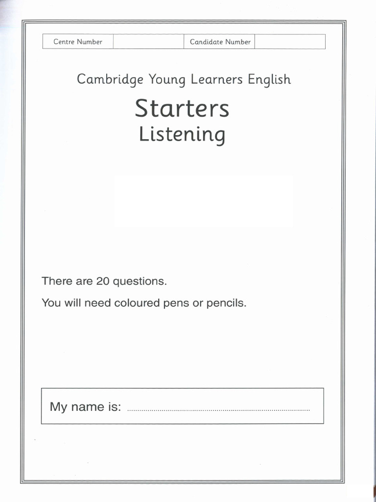 Test Units 1-5 Get Ready For Starters | PDF