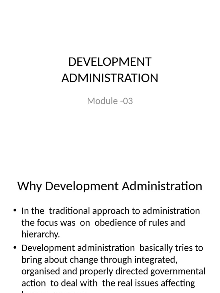 DEVLOPMENT ADMINISTRATION- PPT | PDF | Poverty | Poverty & Homelessness