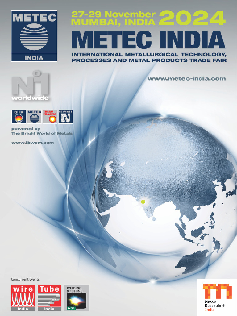 METEC India 2024: Metallurgical Trade Fair | PDF | Metallurgy | Steel