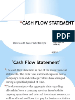 Cash Flow Statement: Click To Edit Master Subtitle Style