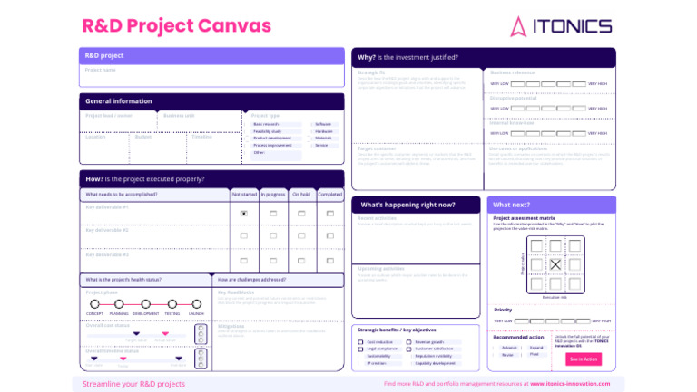 R&D Project Management Canvas Guide | PDF | Research And Development ...
