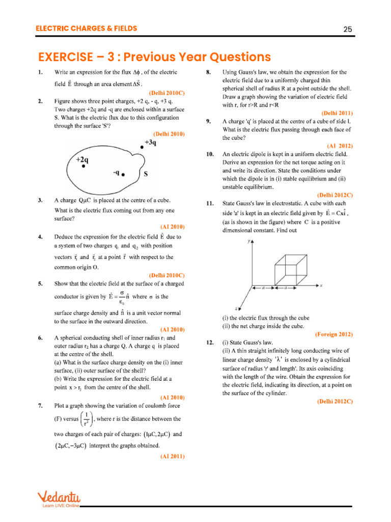 ELectrostatics PDF CBSE | PDF