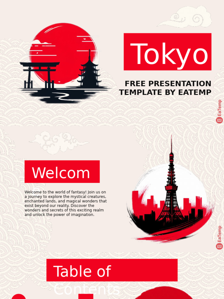 Tokyo PowerPoint Template by EaTemp | PDF | Magician (Fantasy) | Fantasy