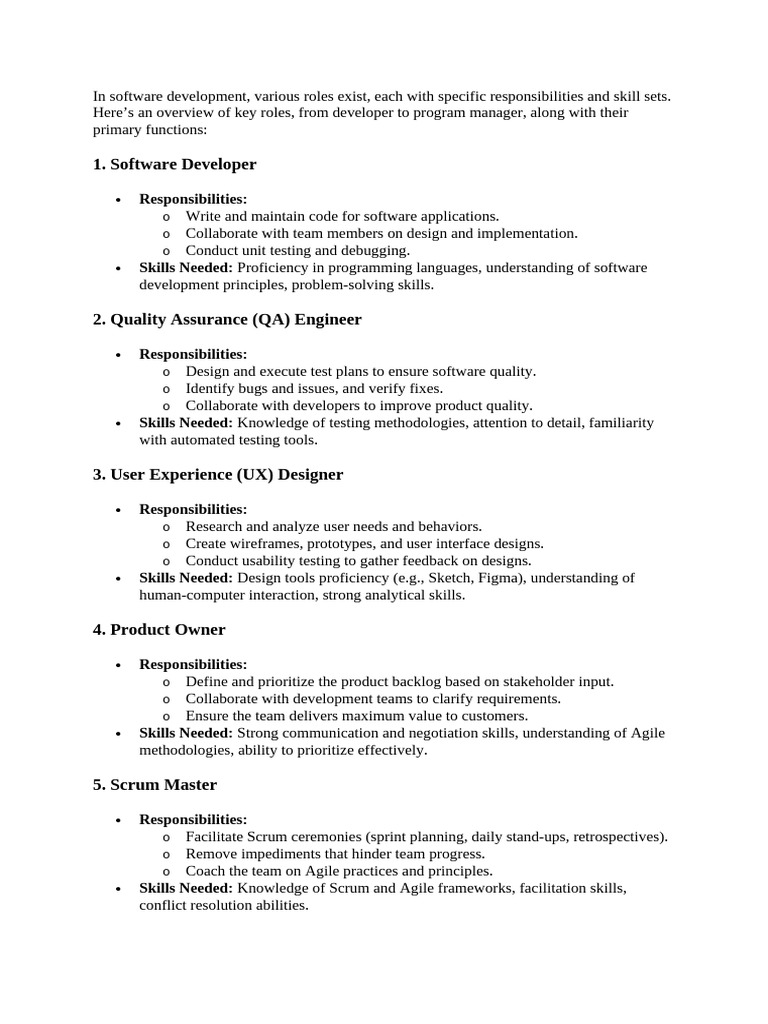 software developer to product manager | PDF | Scrum (Software ...
