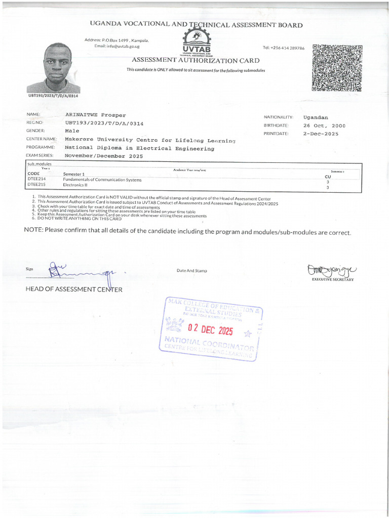 Authorised Card | PDF