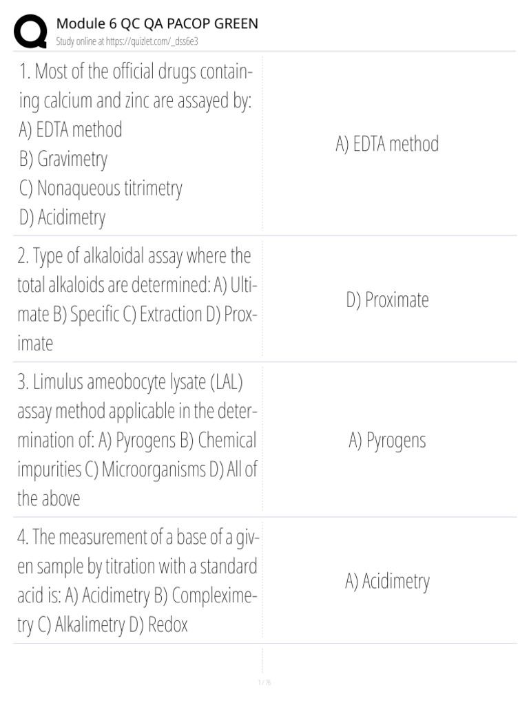 Pacop Green | PDF | Titration | Chemistry