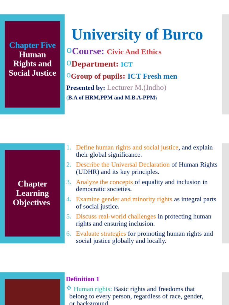 Human Rights and Social Justice Overview | PDF | Gender Studies ...