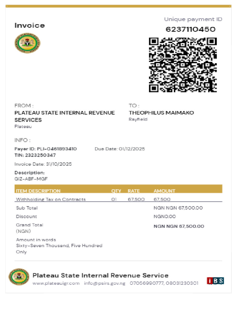 Invoice Card | PDF