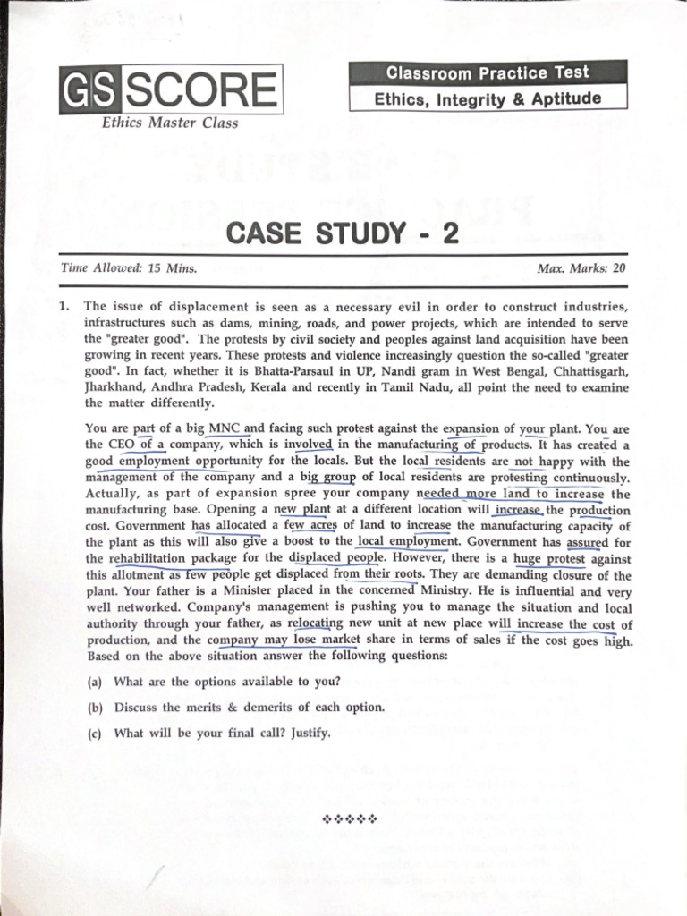 Ethics Case Study 3 | PDF