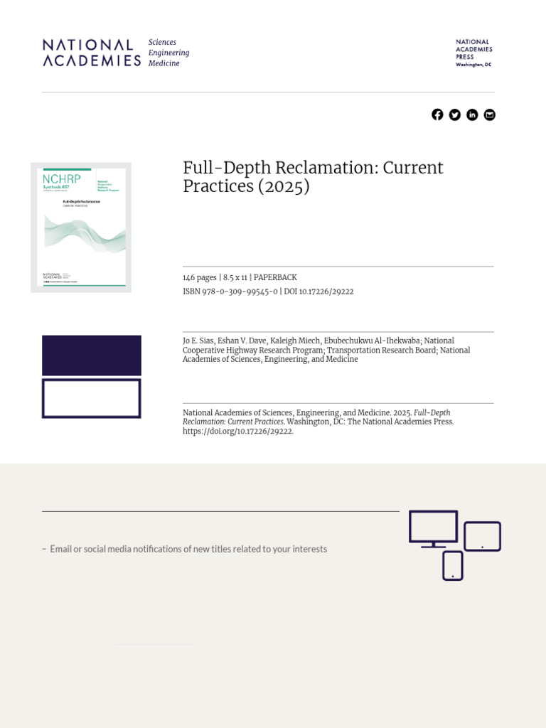 Full Depth Reclamation | PDF | Road Surface