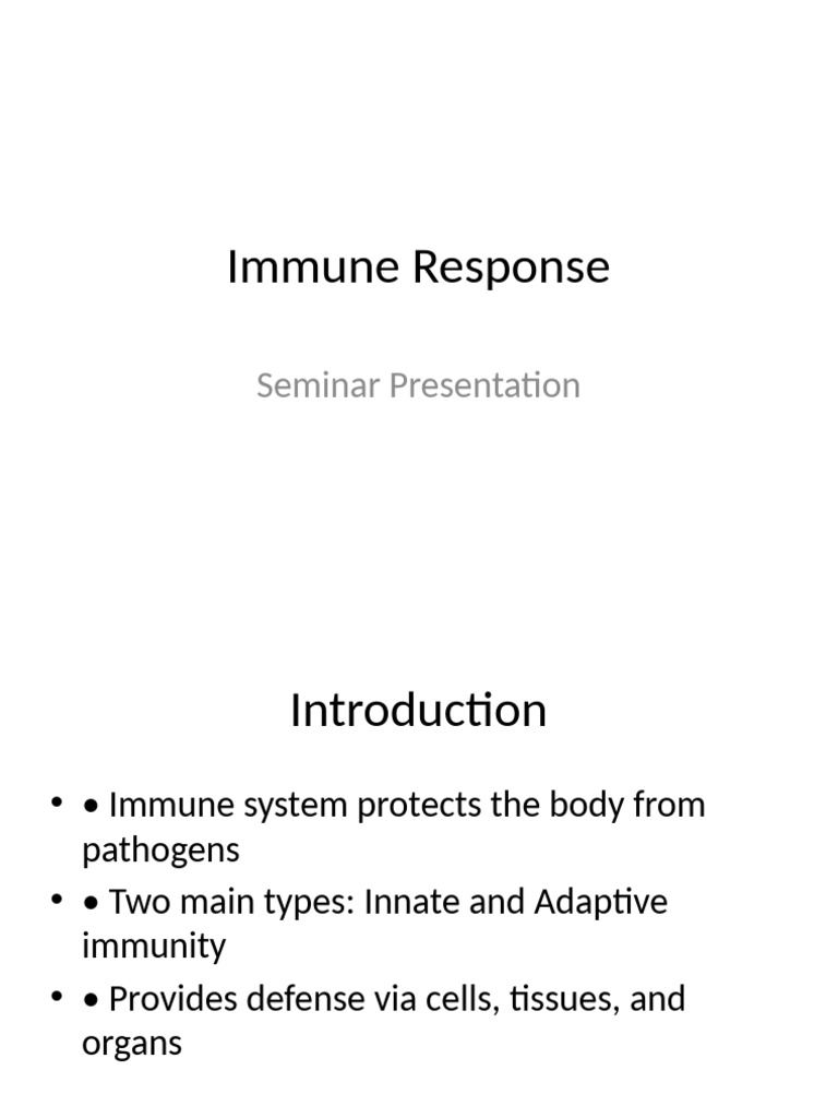 Overview of Immune Response Mechanisms | PDF
