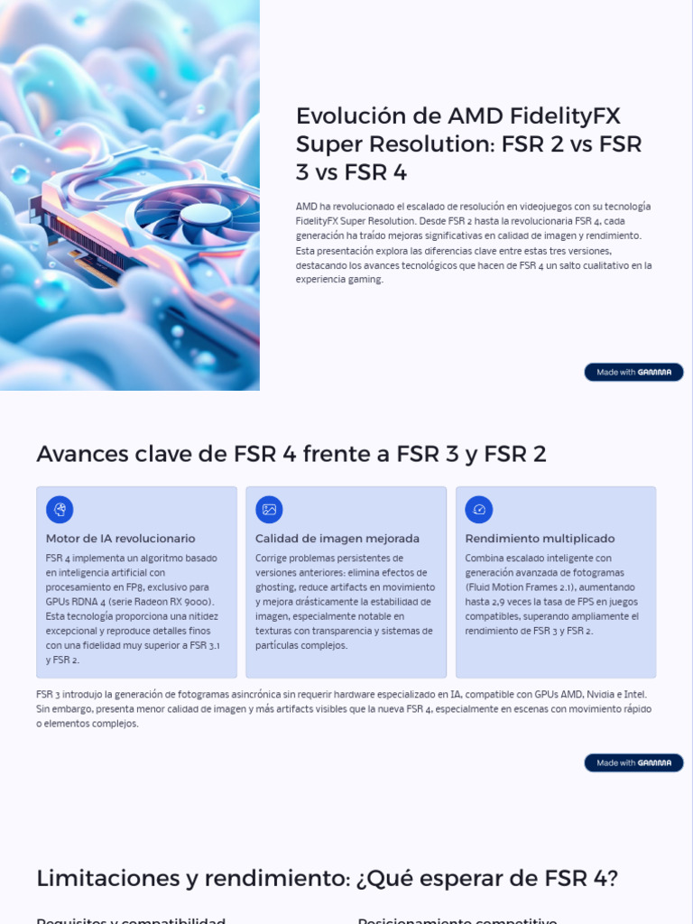 Evolucion de AMD FidelityFX Super Resolution FSR 2 Vs FSR 3 Vs FSR 4 ...
