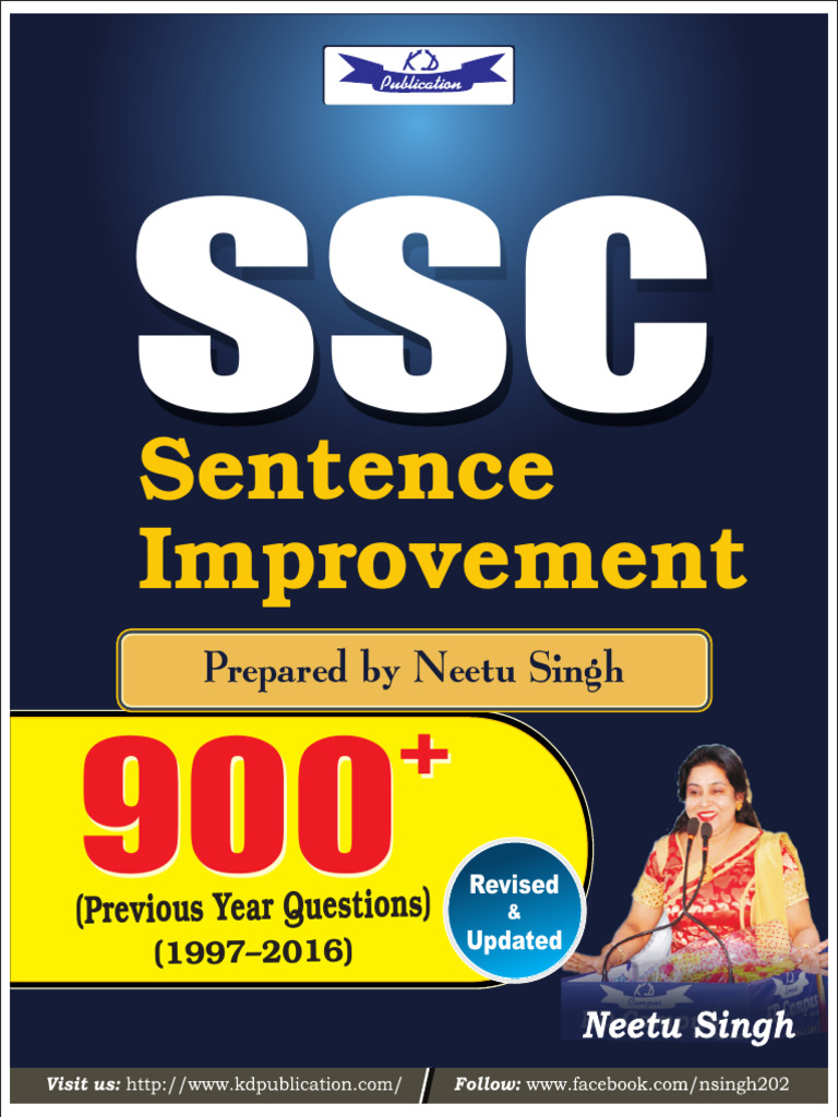 Sentence Improvement for SSC Exams | PDF | Verb | Linguistics