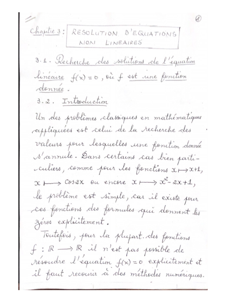 Resolution D'equations | PDF