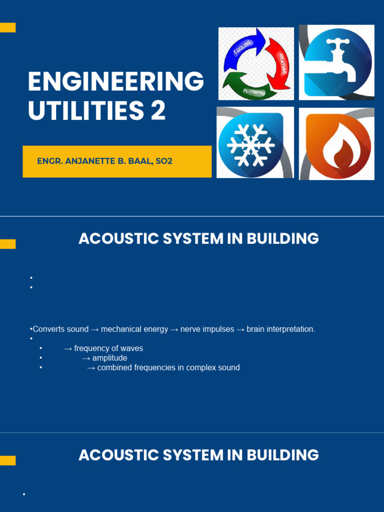 Acoustic Systems in Building Design | PDF | Decibel | Sound