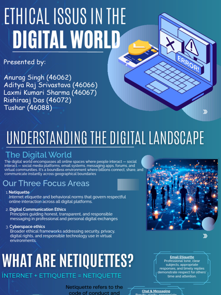 Ethical Issues in the Digital World | PDF | Privacy | Copyright ...