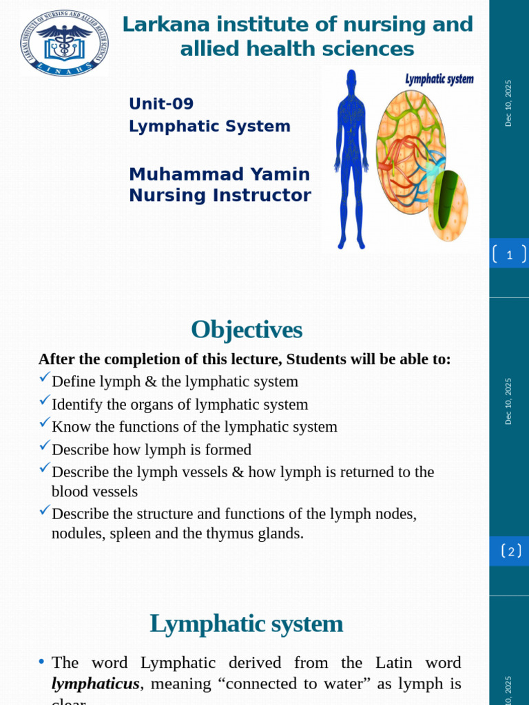 Overview of the Lymphatic System | PDF | Lymphatic System | Lymph Node