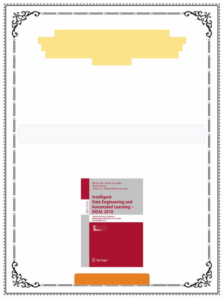 Intelligent Data Engineering and Automated Learning IDEAL 2018 19th ...