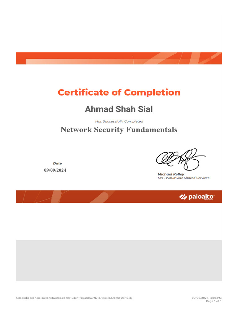 Network Security Fundamentals - Beacon | PDF